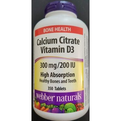 [7151] Webber Calcium Citrate 300mg