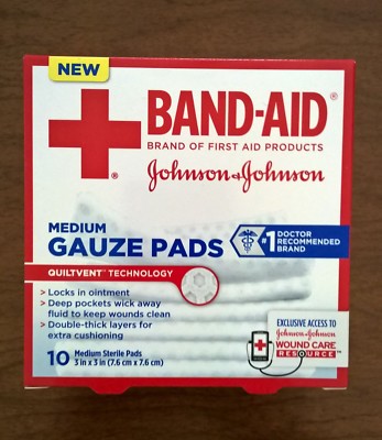[8546] johnson band aid gauze pads 10