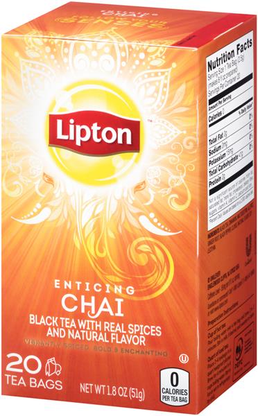 lipton enticing chai tea bag