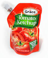 [9687] grace ketchup pouch 10oz