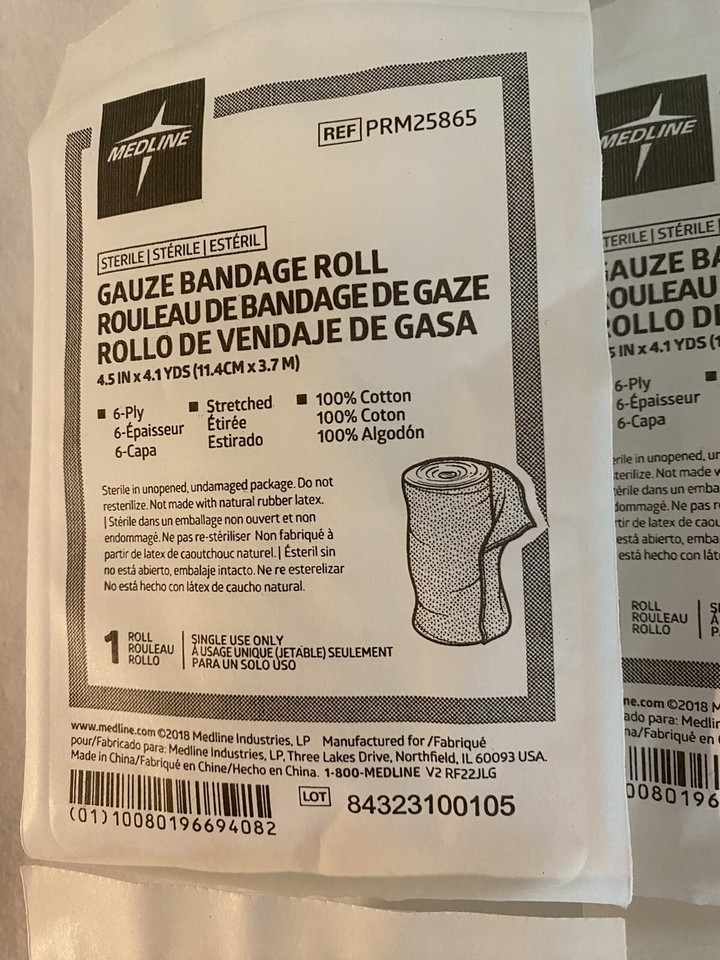 [13699] medline gauze bandage roll