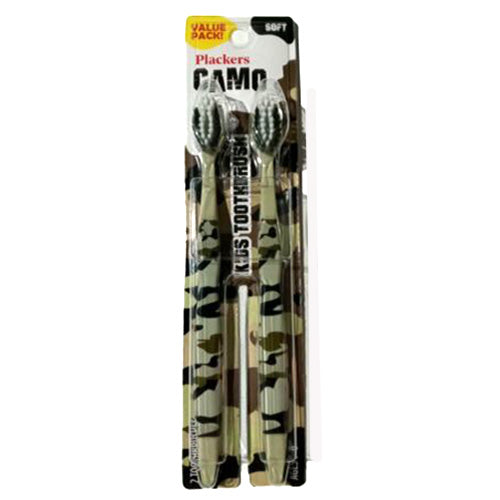 [13712] plackers camo tooth brush