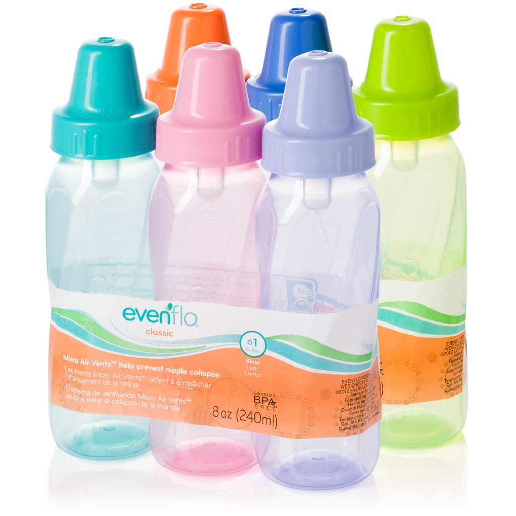 evenflo classic  baby bottles