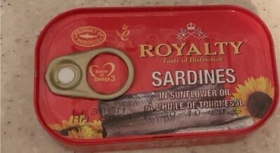 Royalty sardine in suflower oil