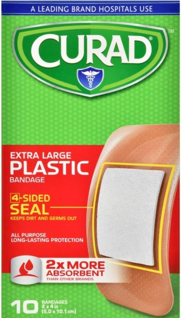 [10126] curad 4 sided seal bandage xl