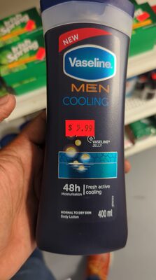 vaseline men cooling lotion