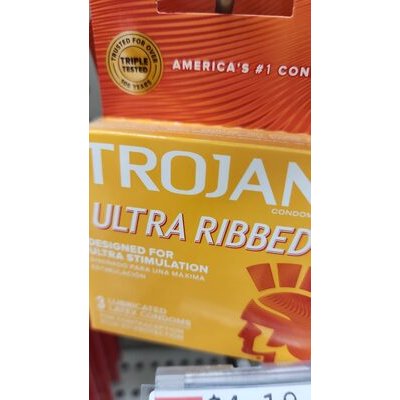 [11219] Trojan Ultra Ribbed Ecstacy