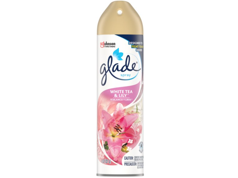 glade spray white tea & lily