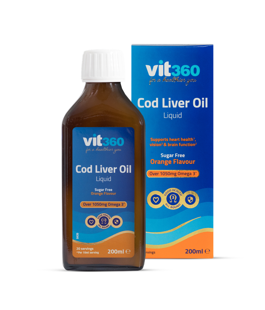 Vit360 cod liver oil orange