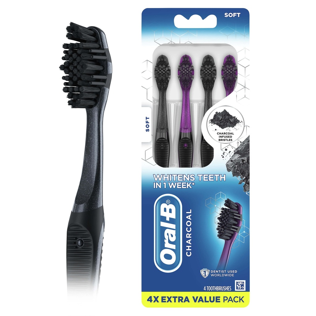 [14004] tooth brush charcoal infused