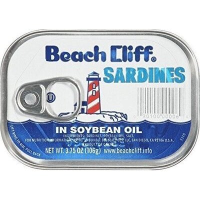 beach cliff sardine soybean oil