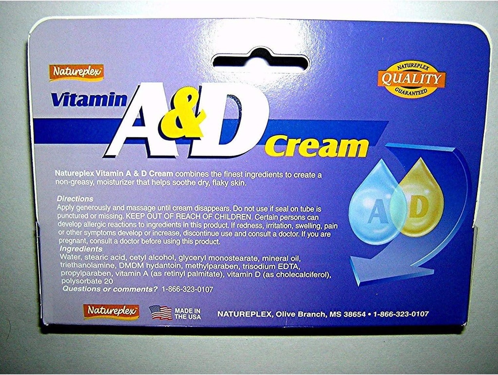 Vitamin A&D cream natureplex