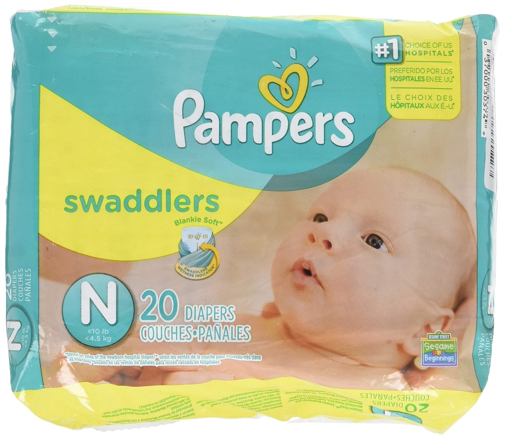 [15453] Pampers swaddlers newborn 20