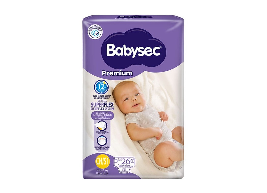 babysec bagged pampers sz 3