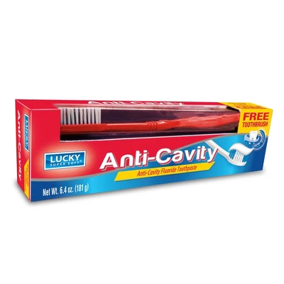 [16081] lucky anticavity toothpaste 6.4